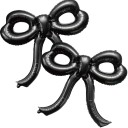 Set of 2 Bow-Shaped Foil Balloons Decorations for Hen Party Wedding Baby Shower Birthday Celebration 1