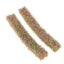 Set of 2 Model Hedge Strips 10 x 1.5 x 1 cm Green Hedge Miniature Scenery Diorama Modelling 4