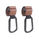Set of 2 Stroller Hooks with Carabiner 20 cm Adjustable Bag Holder Shopping Strap for Stroller Handle 5