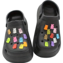 Set of 20 Glow-in-the-Dark Shoe Decorations 1.8 x 1.2 cm Cute Teddy Bears 2