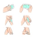 Set of 24 Wax Strips for Hair Removal Pain-Free Depilation Smooth Skin Non-Irritating and Odourless Wax Strips 10x5 cm 4