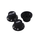 Set of 3 Plastic Knobs for Guitar Volume and Tone Control 18 Splines Universal Replacement Parts with Precise Fit 2
