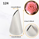 Set of 3 Stainless Steel Piping Nozzles for Flowers 124K 125K 126K for Creating Petals and Decorations 5