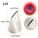 Set of 3 Stainless Steel Piping Nozzles for Flowers 124K 125K 126K for Creating Petals and Decorations 6