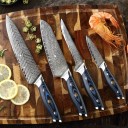 Set of 4 Damascus Steel Knives 4