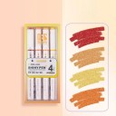 Set of 4 Glitter Markers Highlighters Glitter Markers for Creative Writing and Drawing Unique Design for Artistic Projects 4