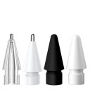 Set of 4 Replacement Nibs for Touch Pen Types 3.0 and Classic Compatible with Apple Pencil 1 and 2 Various Designs for Writing and Drawing 1