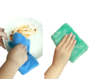 Set of 4 Small Towels with Loop Highly Absorbent Colourful Towels for Bathroom and Kitchen Practical Cloths 3