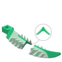 Set of 40 ES Extra Small Interdental Wedges Yellow Mini Composite Wedge 270° Sealing Silicone Wedges Adaptive Material for Tooth Restoration 3