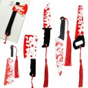 Set of 5 Bookmarks 15 cm Horror Weapon Theme with Tassel Themed Bookmark for Horror Lovers 1