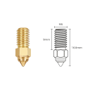 Set of 5 Brass Nozzles 1.0 mm M6 16.8 mm for 1.75 mm Filament for Ender 3 V3 SE Ender 5 S1 Ender 7 Replacement Nozzles 2