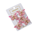Set of 5 Butterfly Hair Clips 4 × 2.5 cm Colour Gradient Plastic Cute Hair Accessories 1