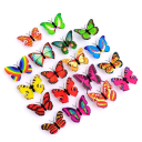 Set of 5 Butterfly-Shaped LED Lights Self-Adhesive Night Light for Wall Decoration for Children's Room Diameter 3.5 cm Random Colours 2