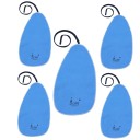 Set of 5 Cleaning Cloths 17 x 33 cm with 81 cm String for Saxophone Clarinet Trumpet Flute Piccolo Oboe Cotton Fabric Universal Accessories 1