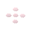 Set of 5 Cloud-Shaped Decorative Magnets 2.5 cm Resin with Magnet Mini Magnets for Refrigerator and Metal Surfaces for Home 4