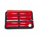 Set of 5 Dental Tools for Tartar Removal Stainless Steel Dental Tools Home Dental Hygiene Tooth Plaque 2