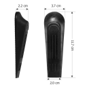 Set of 5 Flexible Door Stoppers 11.3 x 3.4 x 2.5 cm Non-Slip Stoppers for Concrete Wood Carpet Tiles Home and Office Blockade 4