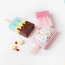 Set of 5 Gift Boxes in the Shape of an Ice Lolly Paper Boxes with a Sliding Drawer for Packing Small Items and Gifts 3