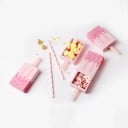 Set of 5 Gift Boxes in the Shape of an Ice Lolly Paper Boxes with a Sliding Drawer for Packing Small Items and Gifts 4