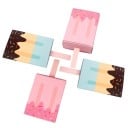 Set of 5 Gift Boxes in the Shape of an Ice Lolly Paper Boxes with a Sliding Drawer for Packing Small Items and Gifts 6
