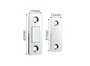 Set of 5 Magnetic Cabinet Catches 42 x 17 x 4 mm Hidden Drawer Door Lock Practical No Drilling 4