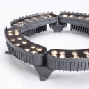 Set of 5 Outdoor LED Lights Around Tree 12 W Inner Diameter 310 mm Aluminium Alloy IP65 Warm White For Illuminating Trunks and Bushes 3