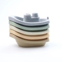 Set of 5 Plastic Boats 10.4 x 5.3 x 3.7 cm Water Toy in Soft Pastel Colours Stackable Boats for Bathing and Playing 2