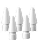 Set of 5 Replacement Tips for Touch Pen Compatible with Apple Pencil 1 and 2 Generations Fine Tips for Writing and Drawing 3