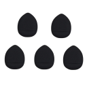 Set of 5 Small Make-up Sponges 3 x 4 cm Air Cushion Powder and Cream Make-up Concealer BB Cream Cosmetic Applicator Face 1