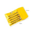 Set of 5 Watchmaker Screwdrivers 0.8–1.6 mm with Colour Coding and Non-Slip Handle for Watch Repair and Fine Mechanics 2