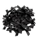 Set of 50 Satin Hair Bows 4 x 3.5 cm Colourful Small Bows Elegant Hair Accessory Subtle Shine Handmade Creative Crafting 2