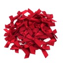 Set of 50 Satin Hair Bows 4 x 3.5 cm Colourful Small Bows Elegant Hair Accessory Subtle Shine Handmade Creative Crafting 13