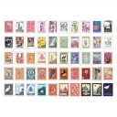 Set of 50 Stamp-Shaped Stickers with Historical Motifs 30x40 mm for Decorations and Creative Projects 1
