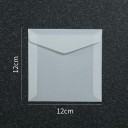 Set of 50 Transparent Envelopes 12 x 12 cm Semi-Transparent Paper Self-Adhesive Flap Envelopes for Greetings Invitations 2