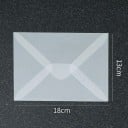 Set of 50 Transparent Envelopes 18 x 13 cm Semi-Transparent Paper Self-Adhesive Flap Envelopes for Cards 2