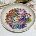 Set of 50 Transparent Flower Stickers Colourful Decorative Stickers for Journals Letters Photo Albums Notes Creative Decoration 4