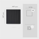 Set of 6 Black Wall Panels 30 × 30 cm Self-Adhesive Notice Board for Pinning Notes and Photos Office Home 2