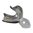 Set of 6 Dental Impression Trays in Stainless Steel, 3 Sizes of Upper and Lower Impression Spoons for Dental Use 2