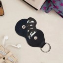 Set of 6 Guitar Plectrums 0.71 mm with Snap Case Plectrum and Key Case Portable Case with Ring for Musicians and Guitarists 2