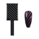 Set of 6 Nail Magnets 3 x 2 x 0.6 cm Magnets with Various Patterns Cat Eye Effect Magnet for Gel Polish 3D Design Nail Art Tool Nail Decoration 4