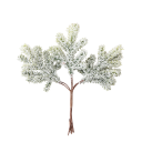 Set of 6 Snow-Dusted Branches 12×15 cm Artificial Christmas Branches with Icy Effect Winter Decoration for Table, Wreath or Ornamentation 5