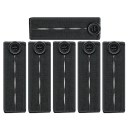 Set of 6 Waist Extenders for Button 85 x 25 mm Fabric Straps for Trousers Clothing Accessories Polyester Waist Expanders 2