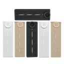 Set of 6 Waist Extenders for Button 85 x 25 mm Fabric Straps for Trousers Clothing Accessories Polyester Waist Expanders 5
