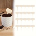 Set of 60 Bamboo Plant Labels 10 cm T Shape Eco-Friendly Waterproof Tags for Flowers and Seedlings 2