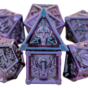 Set of 7 Gaming Dice Dark Fantasy Skull RPG Dice for Board Games Dungeons and Dragons and Roleplay Games 10