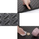 Set of 8 Black EVA Foam Puzzle Mats 30x30 cm Protective Fitness Floor for Yoga, Exercise and Home Gym 3
