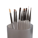 Set of 9 Acrylic Brushes 15.5 cm Nail Brushes for Gel, Polish and Acrylic Manicure Set for Decoration and Nail Art for Home and Professional Use 2