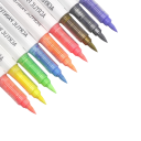 Set of 9 Acrylic Markers with Brush Tip Automatic Ink System Dopamine Colours for Creative Painting and Writing 1