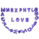 Set of Acrylic Beads 20 mm Letters A–Z with 6mm Hole 26 pcs Large Beads for Jewellery Making Bracelets Necklaces Decorative Crafting 9