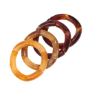 Set of Acrylic Bracelets 5.2 cm Diameter 1.1 cm 4 pcs Acrylic Bracelets for Handmade Decoration DIY Project Creative Bracelets for Making 2